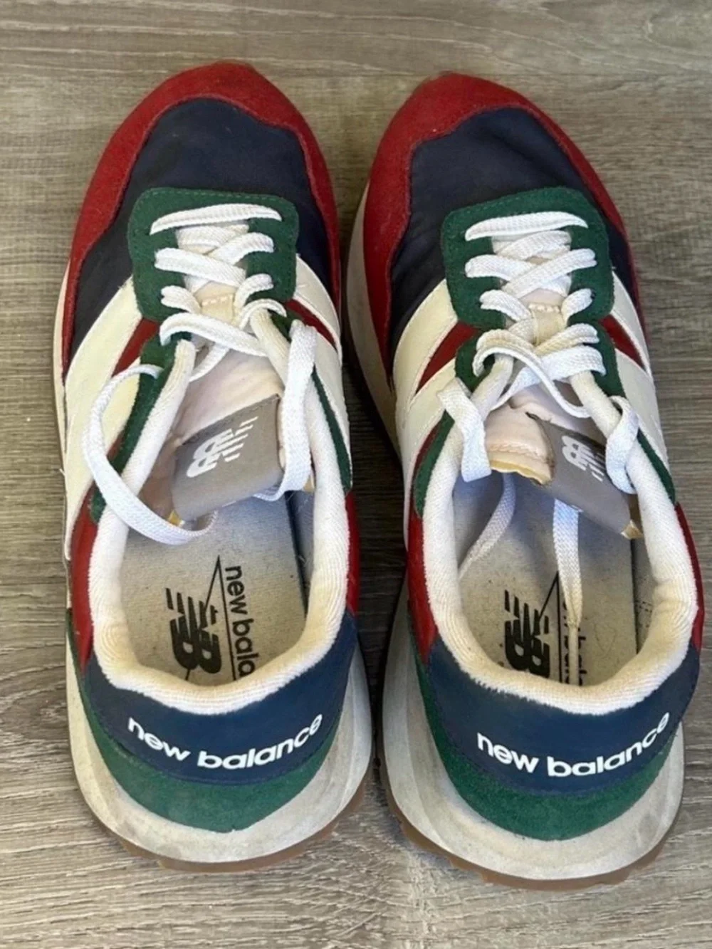 New Balance 237 Men's Sneakers - Red, Green, Navy, White